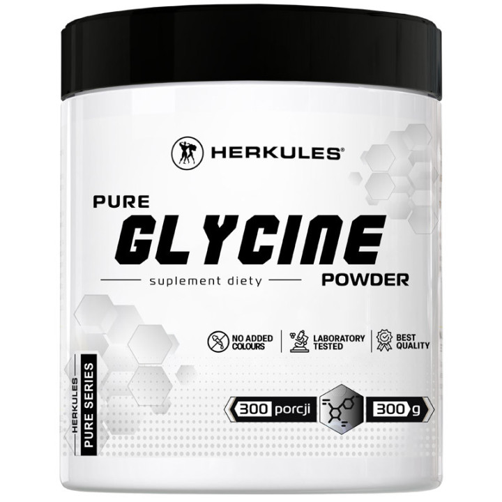 Pure Glycine Powder, Herkules – wsparcie jakości snu i regeneracji!