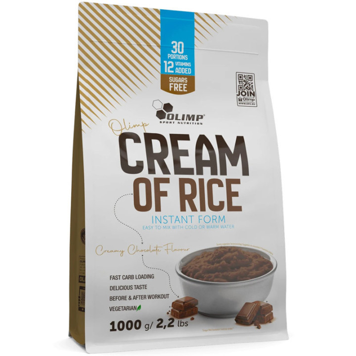 Cream Of Rice 1000g, Olimp – krem ryżowy instant, źródło węglowodanów!