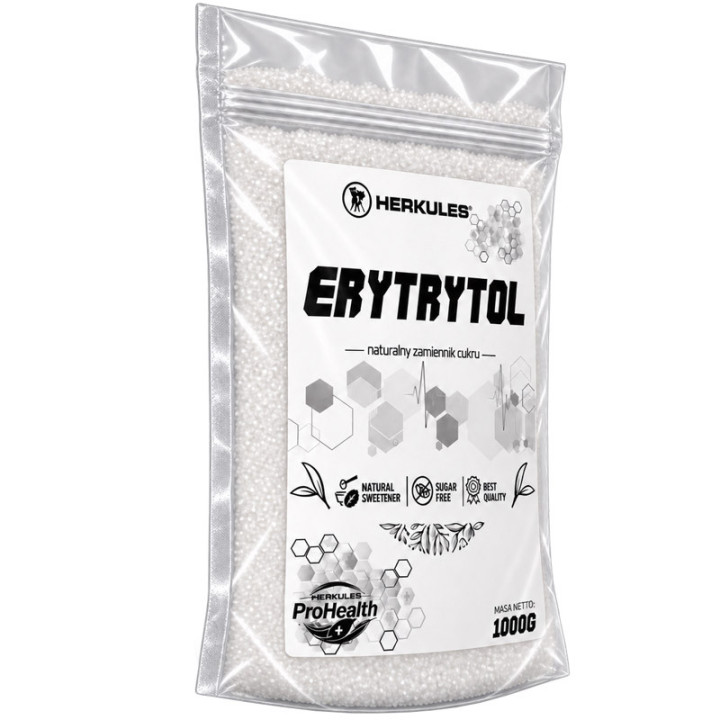 Erytrytol 1000g, Herkules – naturalny zamiennik cukru do codziennego stosowania!