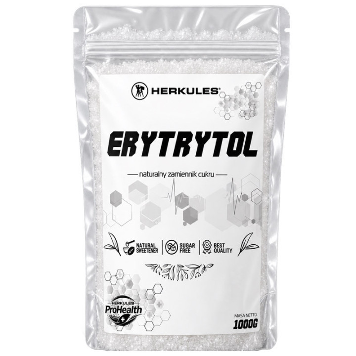 Erytrytol 1000g, Herkules – naturalny zamiennik cukru do codziennego stosowania!
