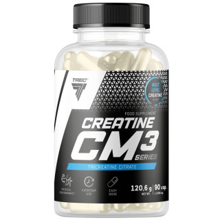 Creatine CM3 Series 90 kapsułek, Trec - kreatyna wspierająca wydolność fizyczną!