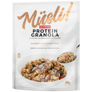 Protein Granola 300g, Nutrend - chrupiąca granola o wysokiej zawartości białka i błonnika!