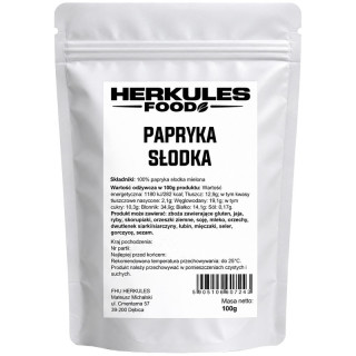 Papryka Słodka 100g, Herkules Food – przyprawa do potraw, które mają zachęcać smakiem i wyglądem!