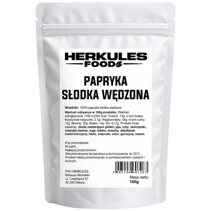 Papryka Słodka Wędzona 100g, Herkules Food – wyjątkowy wędzony aromat!