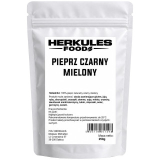 Pieprz Czarny Mielony 250g, Herkules Food – klasyczna przyprawa o wyrazistym smaku i aromacie!