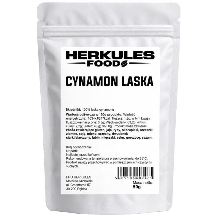 Cynamon Laska 50g, Herkules Food – wyjątkowy korzenny aromat!