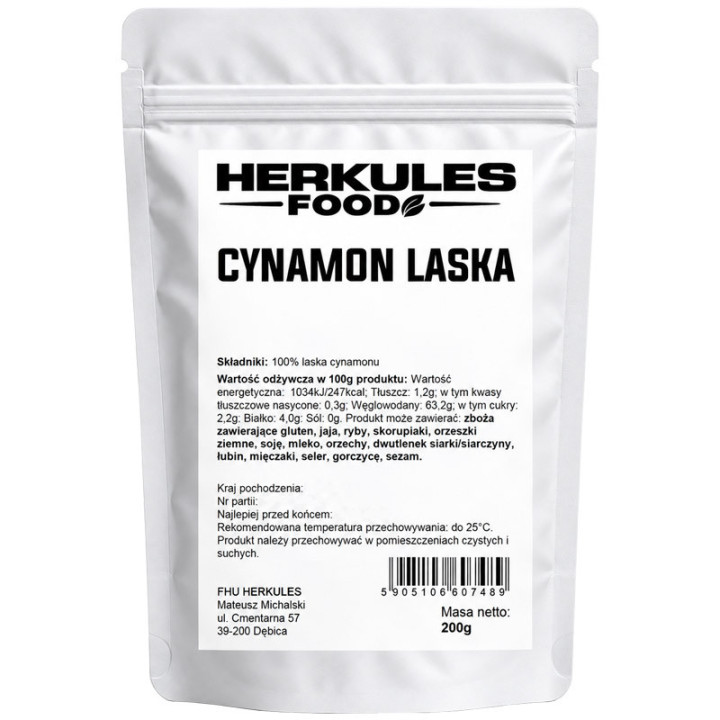 Cynamon Laska 200g, Herkules Food – wyjątkowy korzenny aromat!