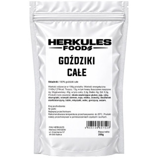 Goździki Całe 200g, Herkules Food – korzenny aromat i szerokie zastosowanie w kuchni!