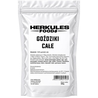 Goździki Całe 500g, Herkules Food – korzenny aromat i szerokie zastosowanie w kuchni!