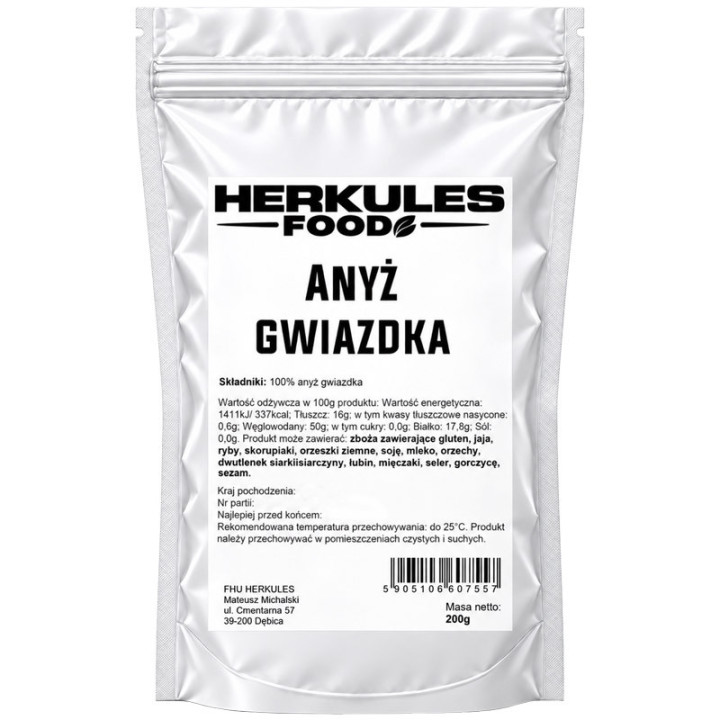 Anyż Gwiazdki 200g, Herkules Food – szerokie zastosowanie w kuchni!