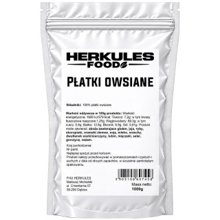 Płatki Owsiane 1000g, Herkules Food – uniwersalna baza do śniadań, przekąsek!