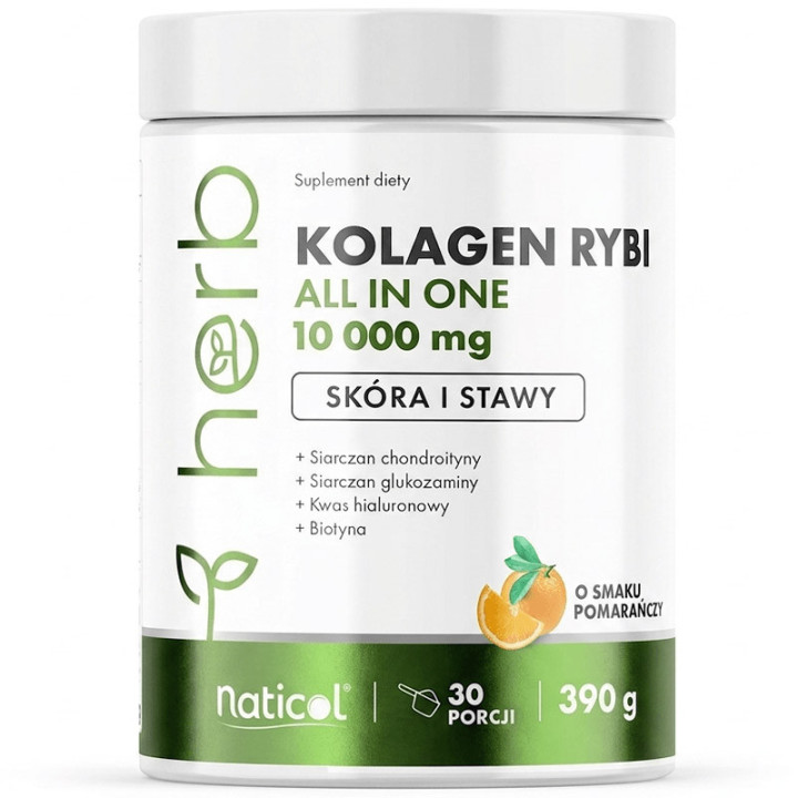 Kolagen Rybi All In One 10 000mg, Herb - włosy, skóra, paznokcie, stawy!