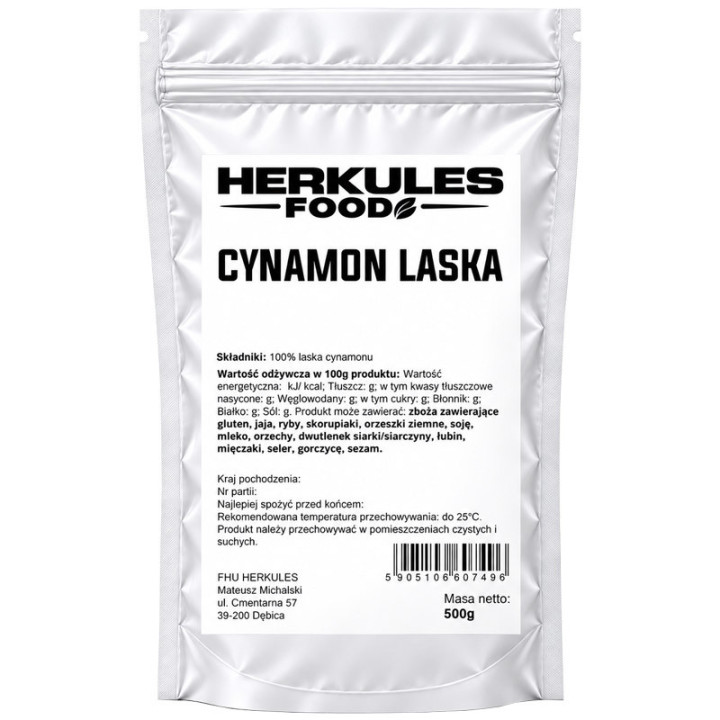Cynamon Laska 500g, Herkules Food – wyjątkowy korzenny aromat!
