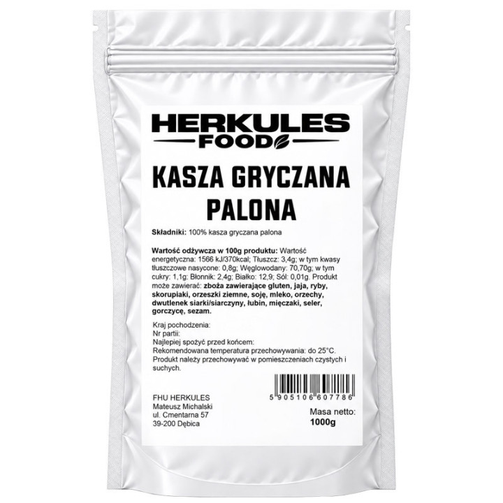 Kasza Gryczana Palona 1000g, Herkules Food – wyrazisty smak, charakterystyczny aromat!