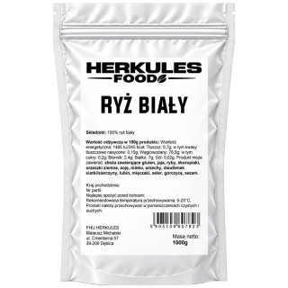 Ryż Biały 1000g, Herkules Food – delikatny smak, uniwersalne zastosowanie!