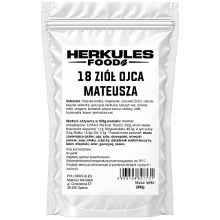 18 Ziół Ojca Mateusza 200g, Herkules Food – aromatyczna mieszanka ziół i przypraw!