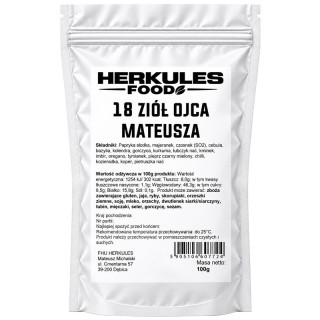18 Ziół Ojca Mateusza 100g, Herkules Food – aromatyczna mieszanka ziół i przypraw!