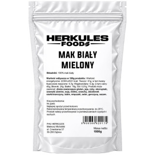 Mak Biały Mielony 1000g, Herkules Food – doskonały składnik tradycyjnych wypieków i deserów!