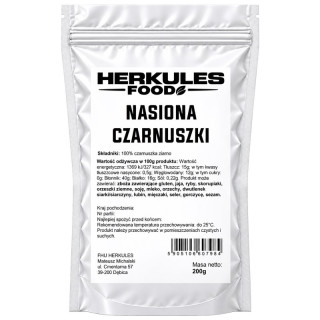 Nasiona Czarnuszki 200g, Herkules Food – doskonale sprawdza się w kuchni!