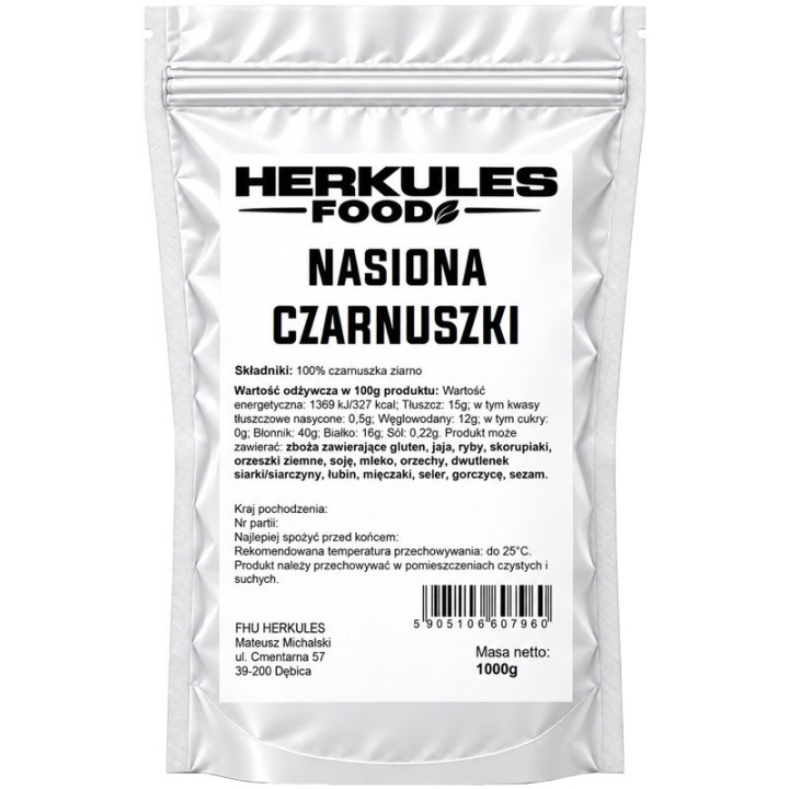 Nasiona Czarnuszki 1000g, Herkules Food – doskonale sprawdza się w kuchni!