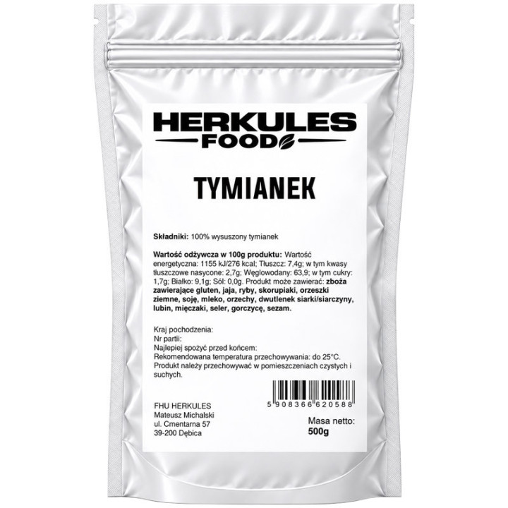 Tymianek 500g, Herkules Food – nadaje wyjątkowy ziołowy charakter!