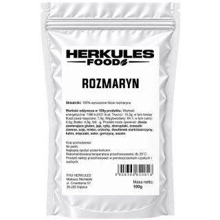 Rozmaryn 100g, Herkules Food – doskonale podkreśla smak mięs, warzyw!