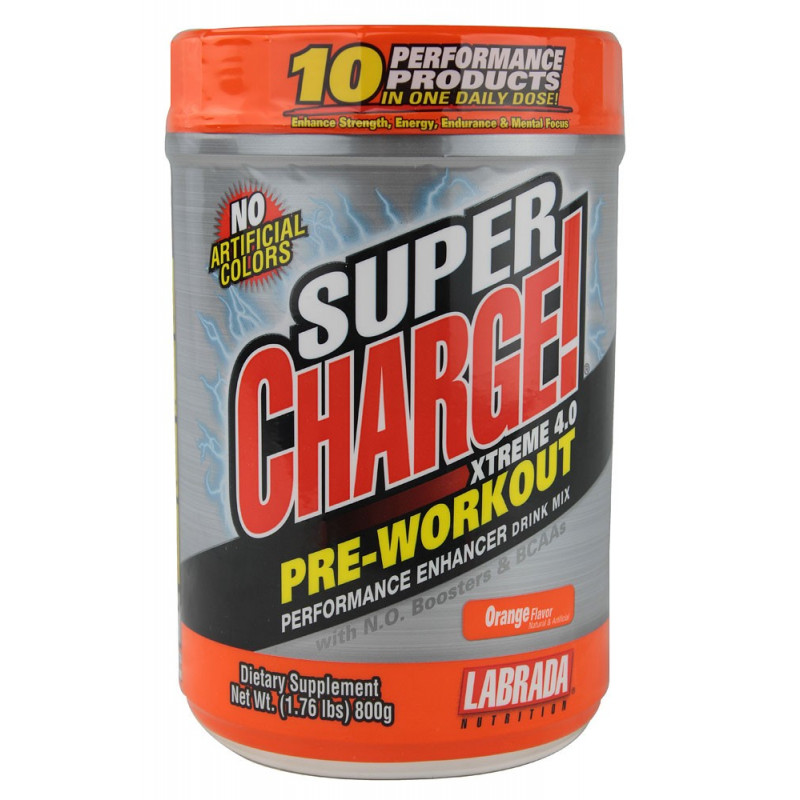 LABRADA NUTRITION Super Charge Xtreme 4.0 Pre-Workout 800g LABRADA NUTRITION Super Charge Xtreme 4.0 Pre-Workout 800g