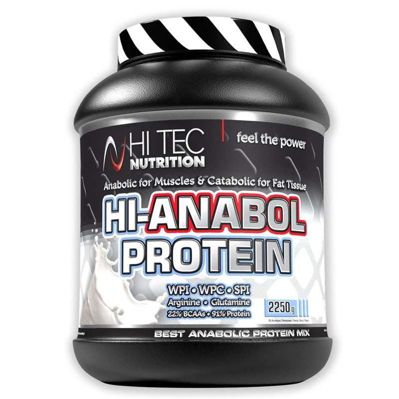 Hi-Anabol Protein 2250g, Hi Tec-trzy komponenty białkowe: WPI, WPC, SPI