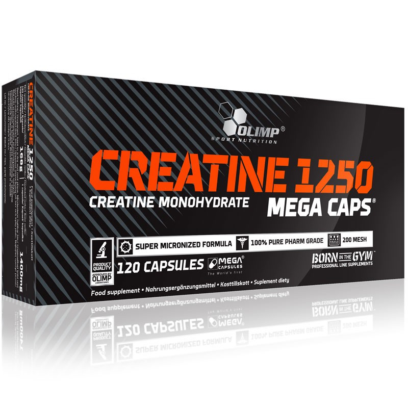 OLIMP Creatine 1250 Mega Caps 120caps, Olimp monohydrat kreatyny w  kapsułkach