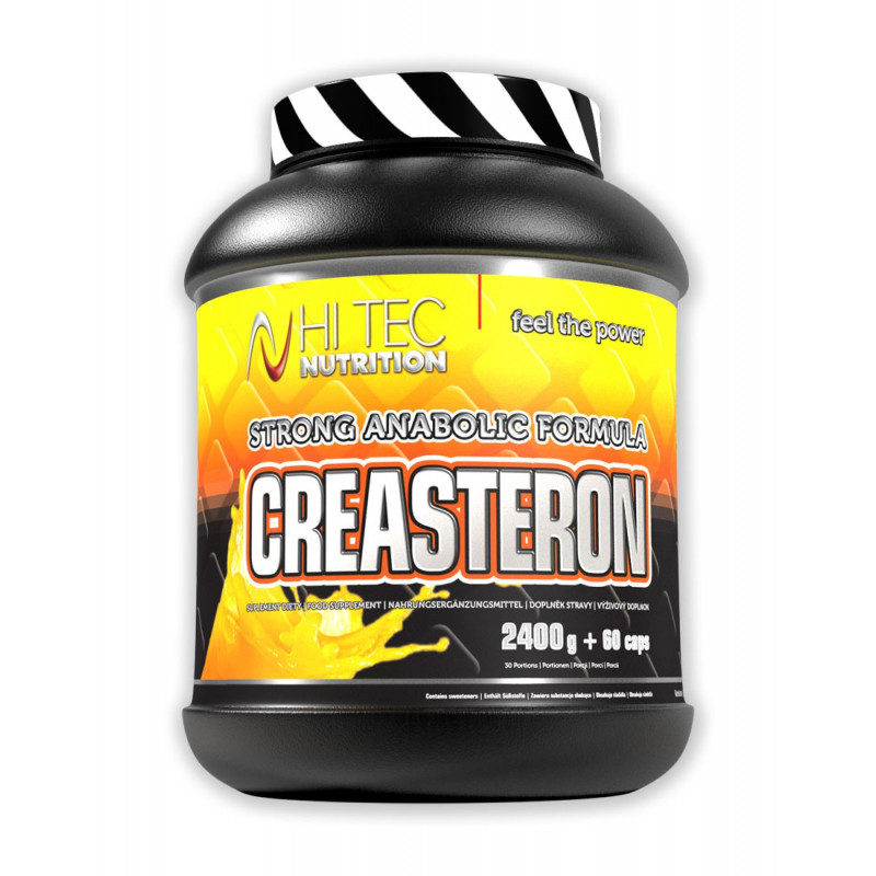 Creasteron 1000g + 25 kapsułek, Hi Tec – zaawansowany preparat do budowy  siły i masy mięśniowej!
