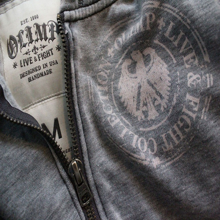 OLIMP Live And Fight Eagle Hoodie Bluza