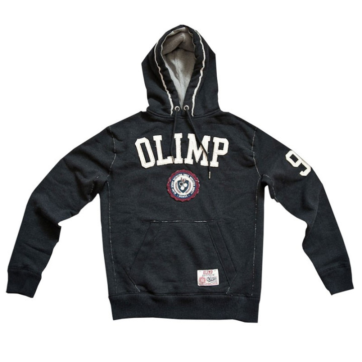 OLIMP Live And Fight Heritage Charcoal Hoodie Bluza