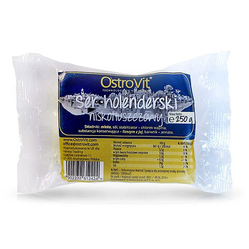 OSTROVIT Ser Holenderski Niskotłuszczowy 250g
