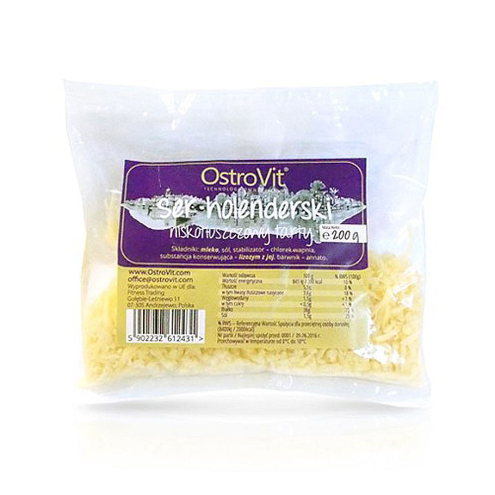 OSTROVIT Ser Holenderski Niskotłuszczowy Tarty 250g