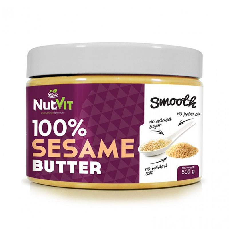NutVit 100% Sesame Butter 500g MASŁO SEZAMOWE