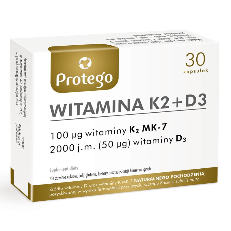 PROTEGO Witamina K2+D3 30caps