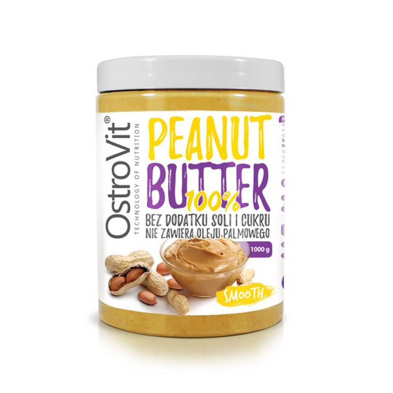 OSTROVIT Peanut Butter 100% 1000g MASŁO ORZECHOWE