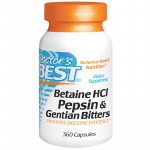 DOCTOR'S BEST Betaine HCl Pepsin&Gentian Bitters 360caps