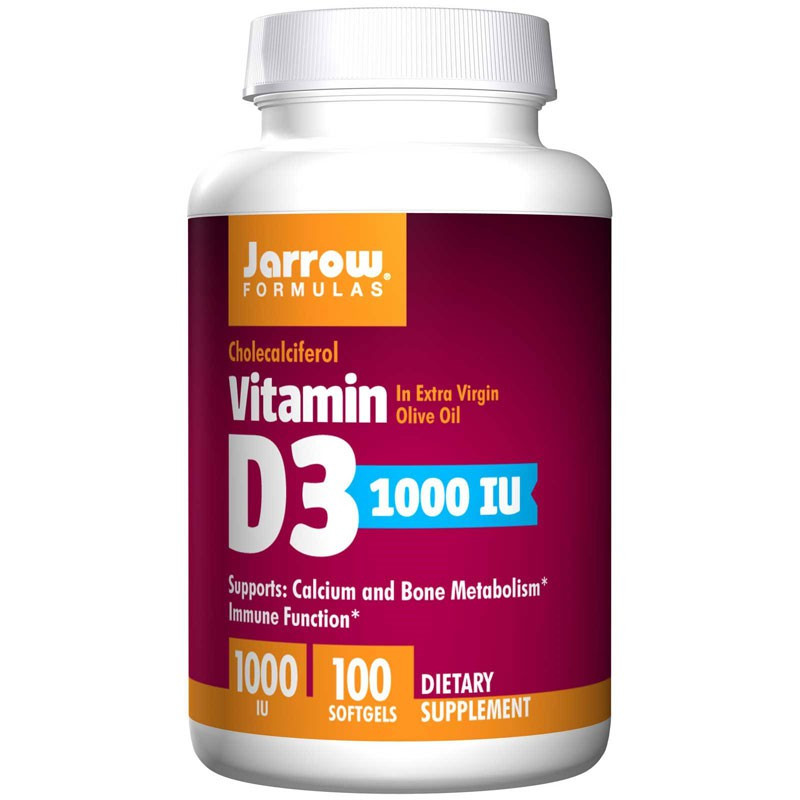 JARROW FORMULAS Vitamin D3 1000 IU 100caps