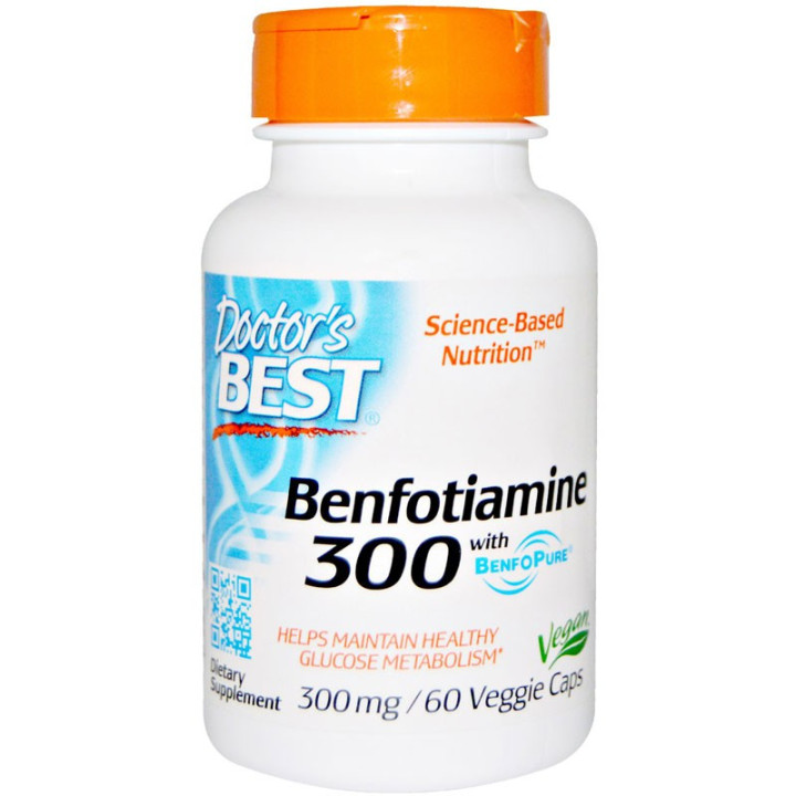 DOCTOR'S BEST Benfotiamine 300mg 60caps