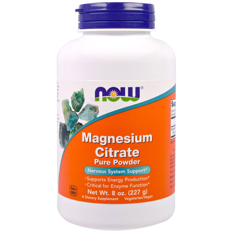 NOW Magnesium Citrate Pure Powder 227g