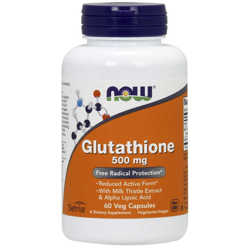NOW Glutathione 500mg 60vegcaps
