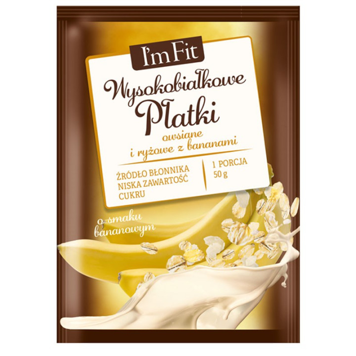 I'm Fit Wysokobiałkowe Płatki Owsiane I Ryżowe