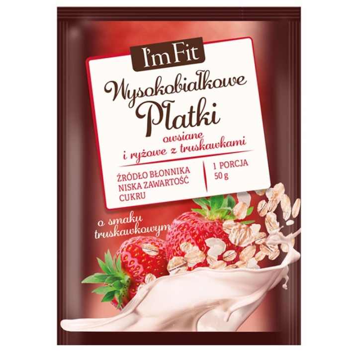 I'm Fit Wysokobiałkowe Płatki Owsiane I Ryżowe