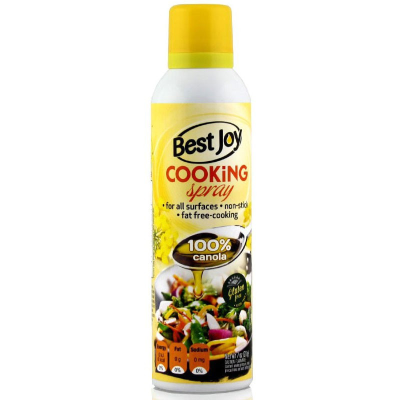 BEST JOY Cooking Spray 100% Canola 500ml Olej Rzepakowy W Areozolu Do Smażenia