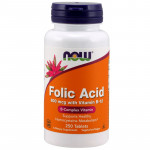 NOW Folic Acid 800mcg With Vitamin B-12 250tabs