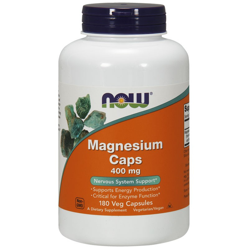 NOW Magnesium Caps 400mg 180vegcaps
