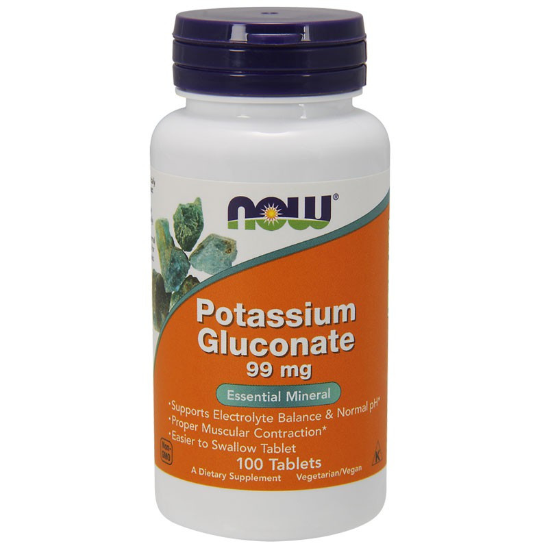 NOW Potassium Gluconate 99mg 250tabs