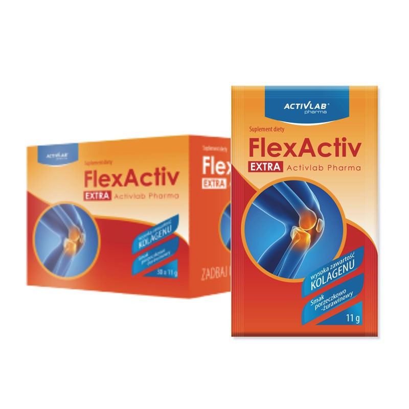 FlexActiv Extra 11g, Activlab - suplement diety dla ochrony stawów i  więzadeł