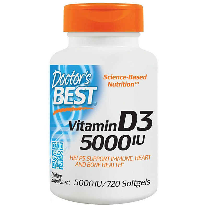 DOCTOR'S BEST Vitamin D3 5000 IU 720caps